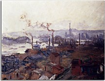 Reprodukcia Claude Monet - General View Of Rouen From St.Catherines Bank zs17731