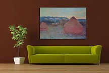 Obraz Claude Monet - Grainstacks at the End of the Day, Autumn zs17734