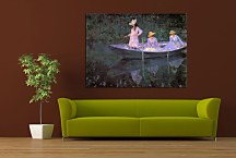Obraz Claude Monet - In the Norvegienne Boat at Giverny zs17744