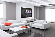 Obraz Claude Monet - In the Norvegienne Boat at Giverny zs17744