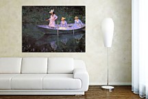 Obraz Claude Monet - In the Norvegienne Boat at Giverny zs17744