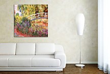 The Japanese Bridge, Water Irises Obraz Monet