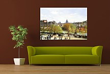 Wharf of Louvre, Paris Obraz Claude Monet - zs17753