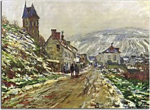 The Road in Vetheuil in Winter Obraz Claude Monet - zs17759