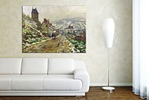 The Road in Vetheuil in Winter Obraz Claude Monet - zs17759