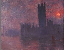 Houses of Parliament, London, Sun Breaking Through Obraz Claude Monet - zs17760