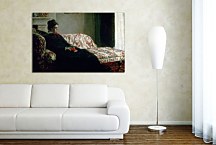 Meditation, Madame Monet Sitting on a Sofa Obraz Claude Monet - zs17764