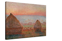Haystacks at Giverny, the Evening Sun Obraz Claude Monet - zs17765