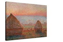 Haystacks at Giverny, the Evening Sun Obraz Claude Monet - zs17765