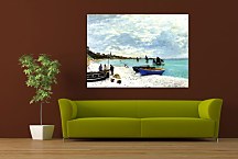 The Beach at Sainte-Adresse Obraz Claude Monet - zs17768