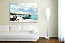 The Beach at Sainte-Adresse Obraz Claude Monet - zs17768