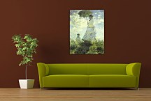 Obraz Claude Monet - The Promenade, Woman with a Parasol zs17770