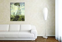 Obraz Claude Monet - The Promenade, Woman with a Parasol zs17770