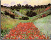 Poppy Field in a Hollow near Giverny Obraz Claude Monet - zs17782