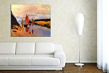 Obraz Monet - Entrance to the Port of Trouville zs17783