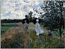 Obraz Monet - Promenade near Argenteuil zs17786