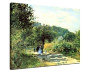 Obraz na plátne Renoir - The House at Giverny Viewed from the Rose Garden zs17792