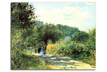 Obraz na plátne Renoir - The House at Giverny Viewed from the Rose Garden zs17792