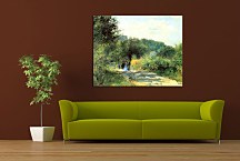 Obraz na plátne Renoir - The House at Giverny Viewed from the Rose Garden zs17792