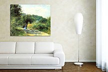 Obraz na plátne Renoir - The House at Giverny Viewed from the Rose Garden zs17792