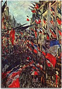 Obraz Monet - The Rue Montargueil with Flags zs17794