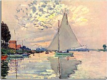 Sailing At Sainte Adresse Obraz Monet - zs17798