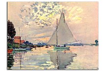 Sailing At Sainte Adresse Obraz Monet - zs17798