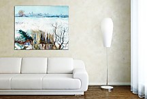 Reprodukcia Van Gogh - Snow Effect with Setting Sun - zs17804