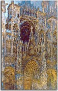 Rouen Cathedral, West Facade, Sunlight Reprodukcia Monet - zs17821