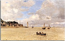 Lighthouse at the Hospice Reprodukcia Monet - zs17829