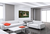 The Monet family in their garden at Argenteuil Reprodukcia Monet - zs17831