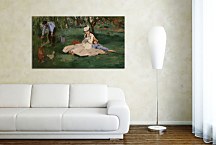 The Monet family in their garden at Argenteuil Reprodukcia Monet - zs17831