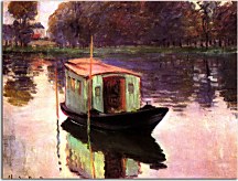 Reprodukcia Monet - The Studio-Boat zs17834
