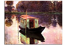 Reprodukcia Monet - The Studio-Boat zs17834