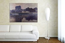 Reprodukcia Monet - The Church At Vetheuil zs17837