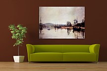 Reprodukcia Monet - The Seine Below Rouen zs17843