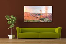 Vetheuil under the Sun Reprodukcia Monet - 17854