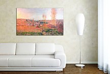 Vetheuil under the Sun Reprodukcia Monet - 17854