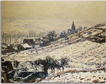 Winter at Giverny Reprodukcia Monet - zs17857