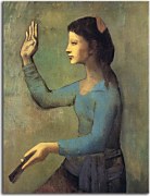 Pablo Picasso Reprodukcia - Woman with a Fan zs17863