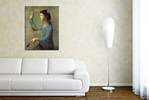 Pablo Picasso Reprodukcia - Woman with a Fan zs17863