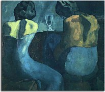 Two women sitting at a bar Reprodukcia Picasso zs17885