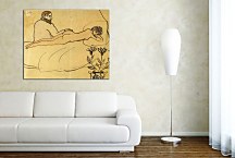 Obraz Picasso - Nude with Piacsso by her feet zs17891