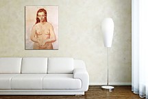 Picasso Obraz - Nude with her hands pressed to each other zs17913