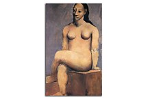 Seated woman with her legs crossed Reprodukcia Picasso zs17916