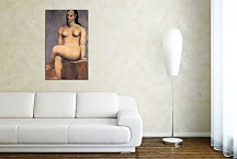 Seated woman with her legs crossed Reprodukcia Picasso zs17916