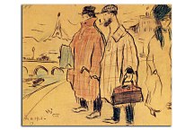 Obraz - Pablo Picasso and Sebastia Junyer-Vidal arrives to Paris zs17919