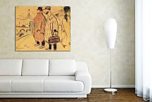 Obraz - Pablo Picasso and Sebastia Junyer-Vidal arrives to Paris zs17919