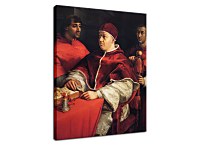 Portraits of Leo X Cardinal Luigi de' Rossi and Giulio de Medici - Rafael Santi obraz zs17978