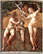 Rafael Santi obraz - Adam and Eve, from the 'Stanza della Segnatura' zs17989